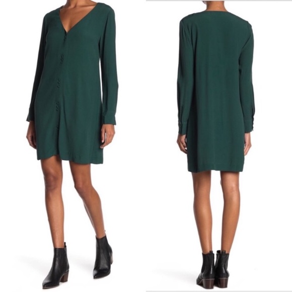 Madewell Button Front Dress - Picture 1 of 8